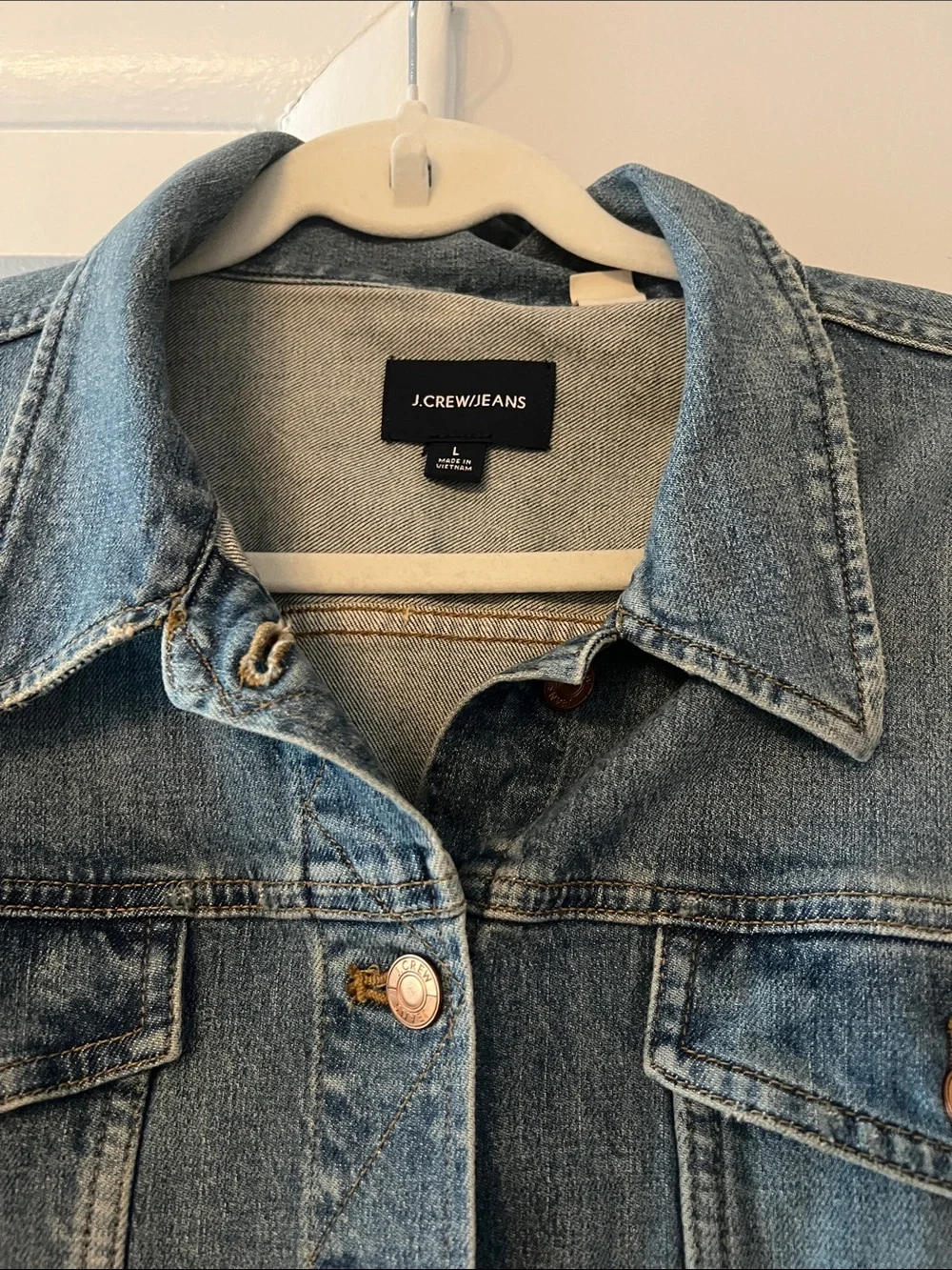 J. Crew Mid-Wash Blue Denim Jacket